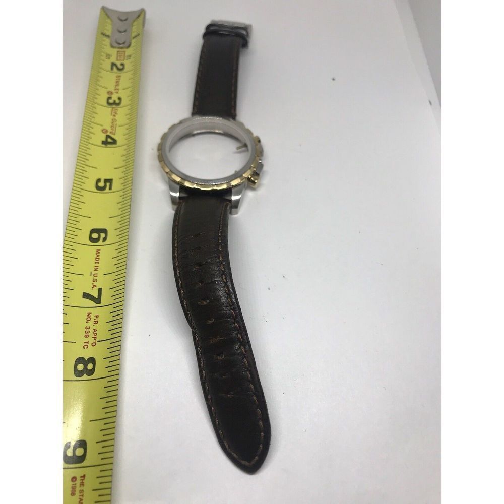 Authentic Fossil Watch Genuine Leather Bracelet Links Case Parts Band 20mm T406